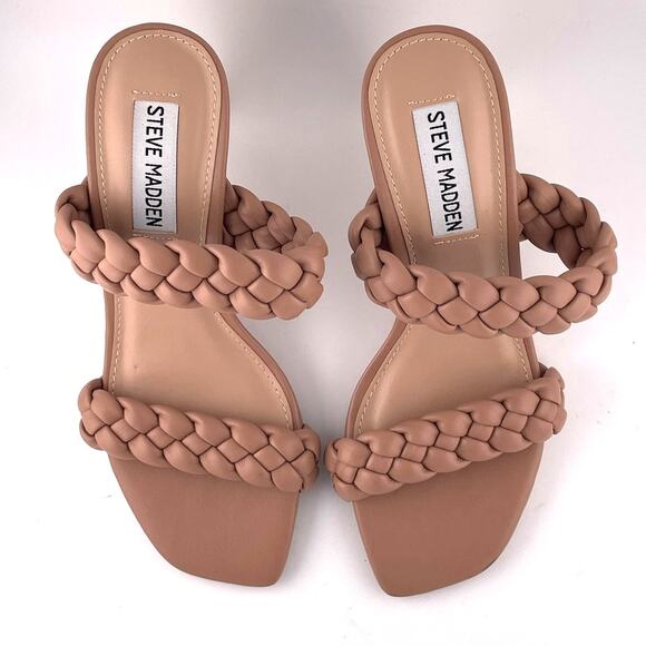 Steve Madden Tan Braided Heels - Picture 5 of 7